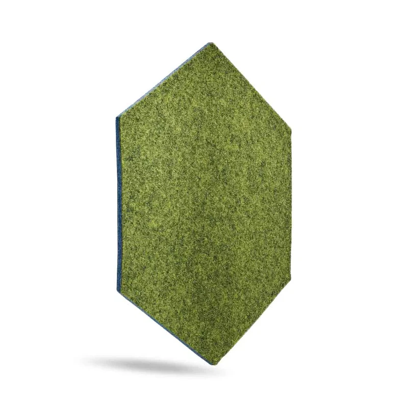 Hexa FLAT Acoustic Felt Wall Panels - OLIVE Multipack