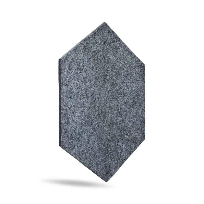 Hexa FLAT Acoustic Felt Wall Panels - GREY Multipack