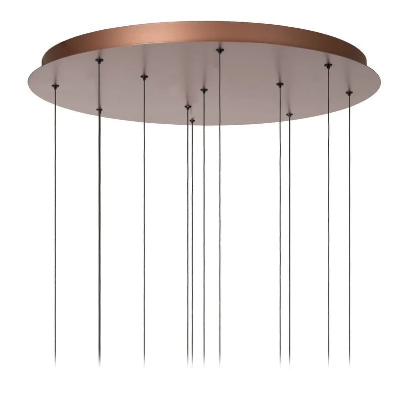 LED-Pendelleuchte Jasmine 12-flammig dimmbar CCT Glas Kupfer 75cm