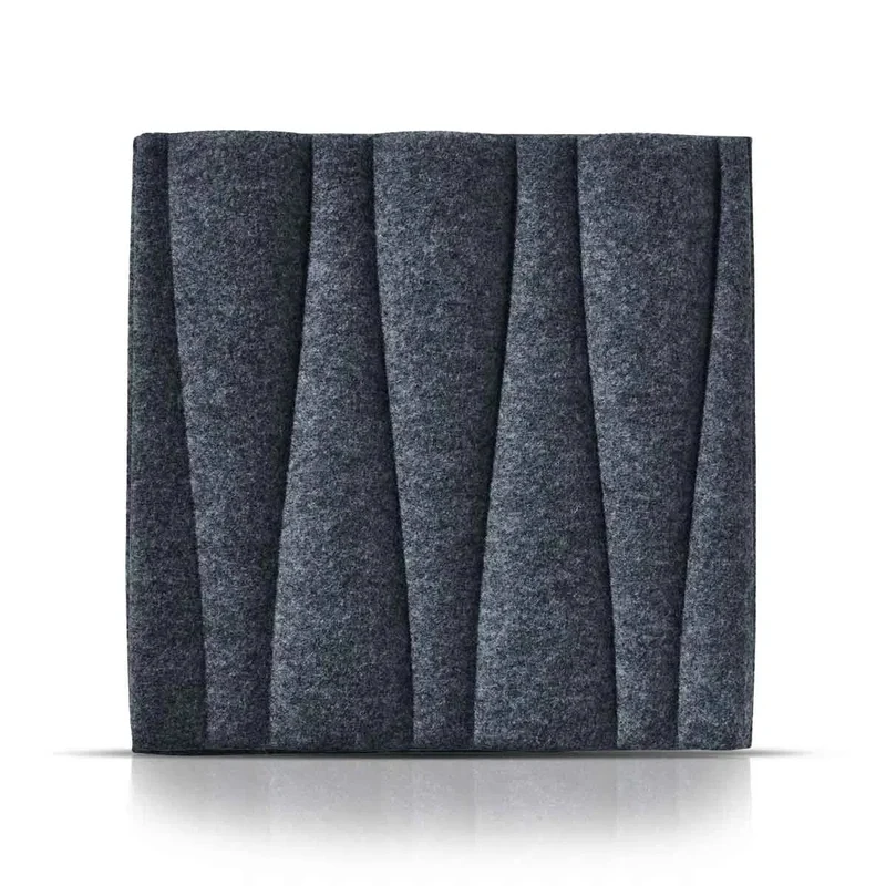 SANDGLASS 3D Acoustic Felt Wall Panels - GREY Multipack