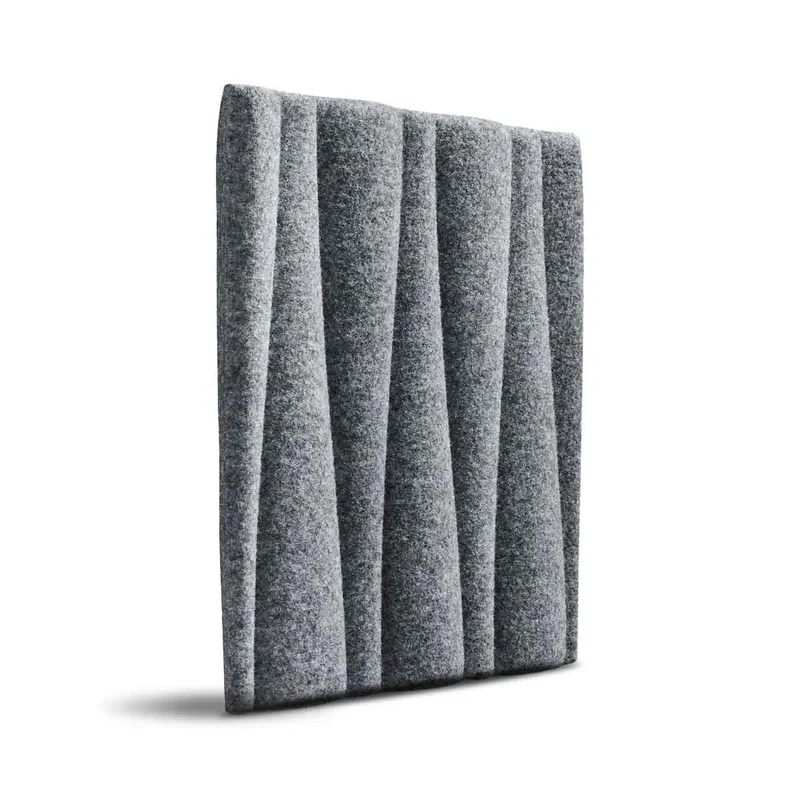 SANDGLASS 3D Acoustic Felt Wall Panels - GREY Multipack