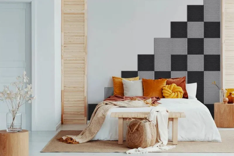 SQUARE RIFT 3D Acoustic Felt Wall Panels - GREY Multipack