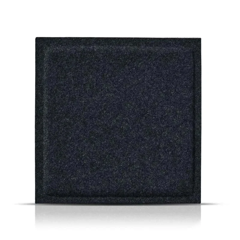 SQUARE BOLD 3D Acoustic Felt Wall Panels - BLACK Multipack