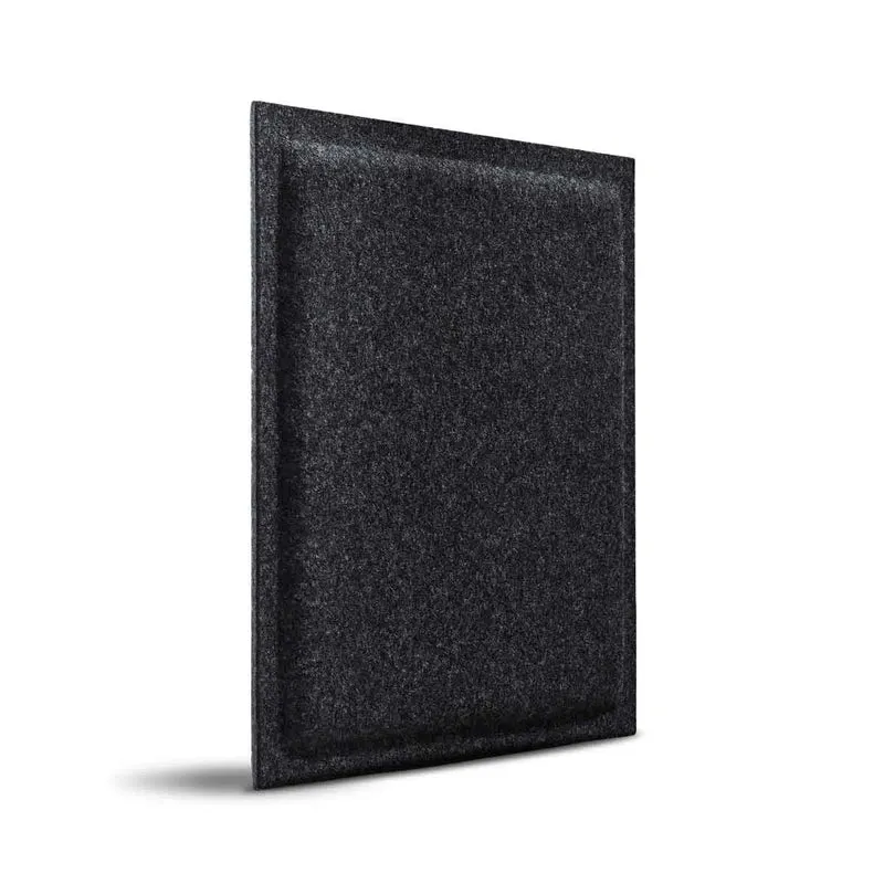 SQUARE BOLD 3D Acoustic Felt Wall Panels - BLACK Multipack