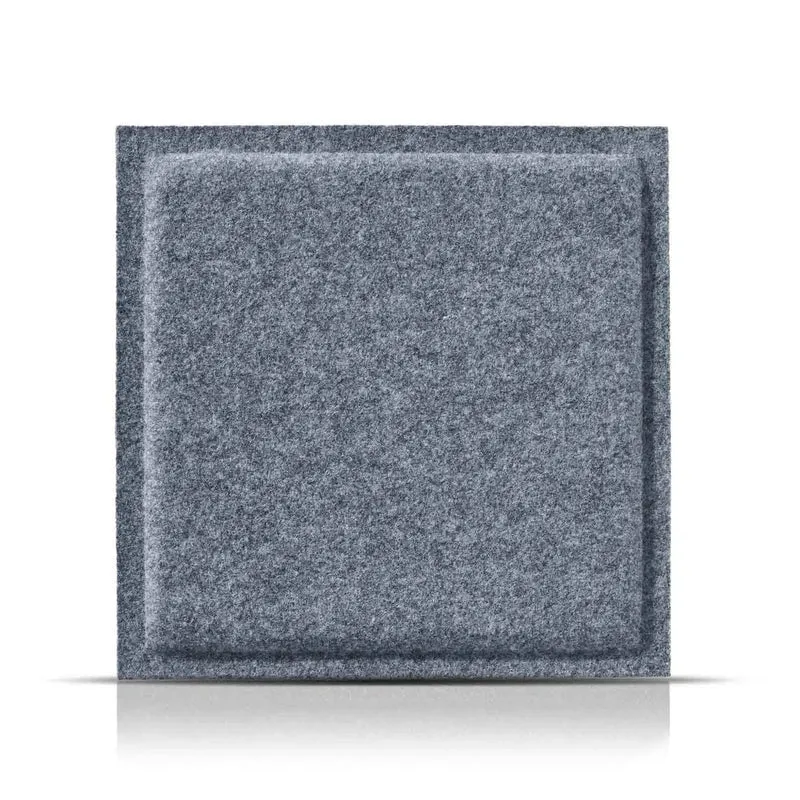 SQUARE BOLD 3D Acoustic Felt Wall Panels - GREY Multipack