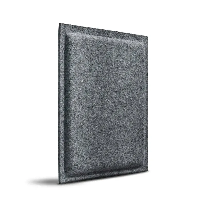 SQUARE BOLD 3D Acoustic Felt Wall Panels - GREY Multipack