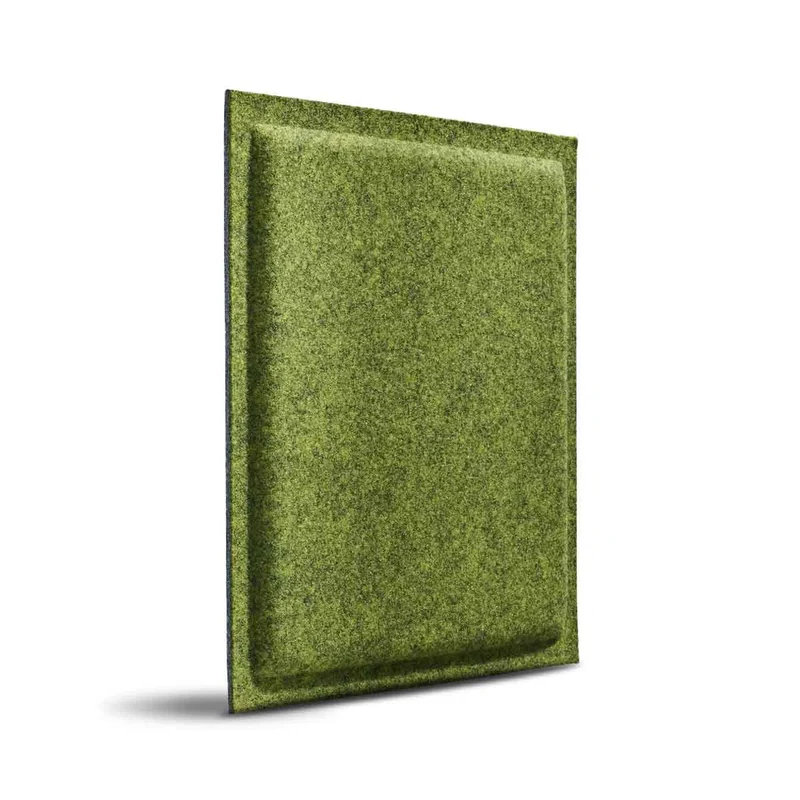 SQUARE BOLD 3D Acoustic Felt Wall Panels - OLIVE Multipack
