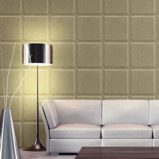 SQUARE BOLD 3D Acoustic Felt Wall Panels - CREAM Multipack