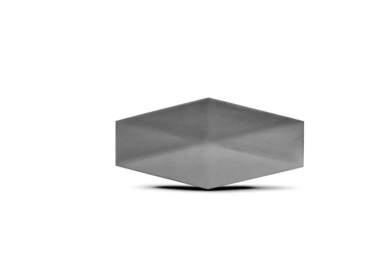 Gypsum 3D Tile DIAMOND Dark Grey