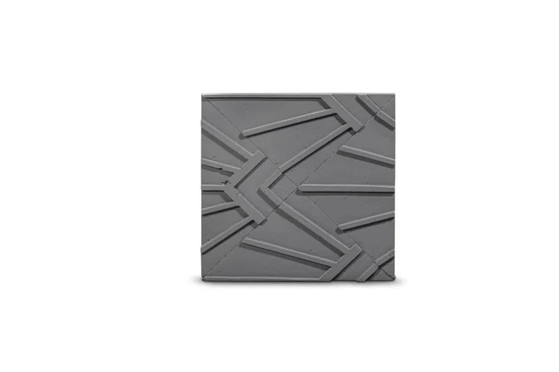 Concrete 3D Tile FORNAX Dark Grey - Box of 12