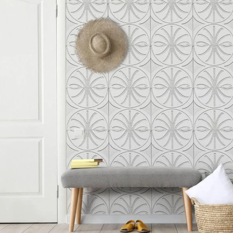 Concrete 3D Tile CARINA Light Grey - Box of 6