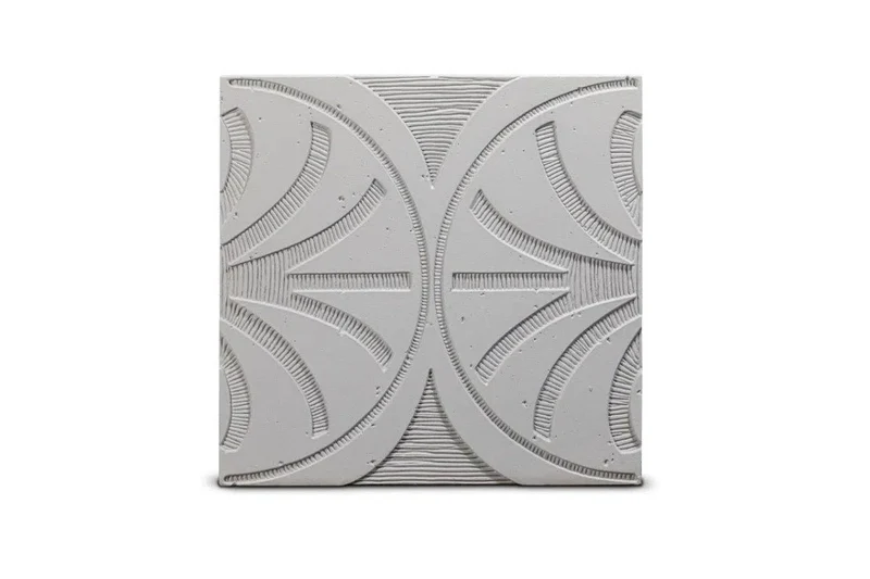 Concrete 3D Tile CARINA Light Grey - Box of 6