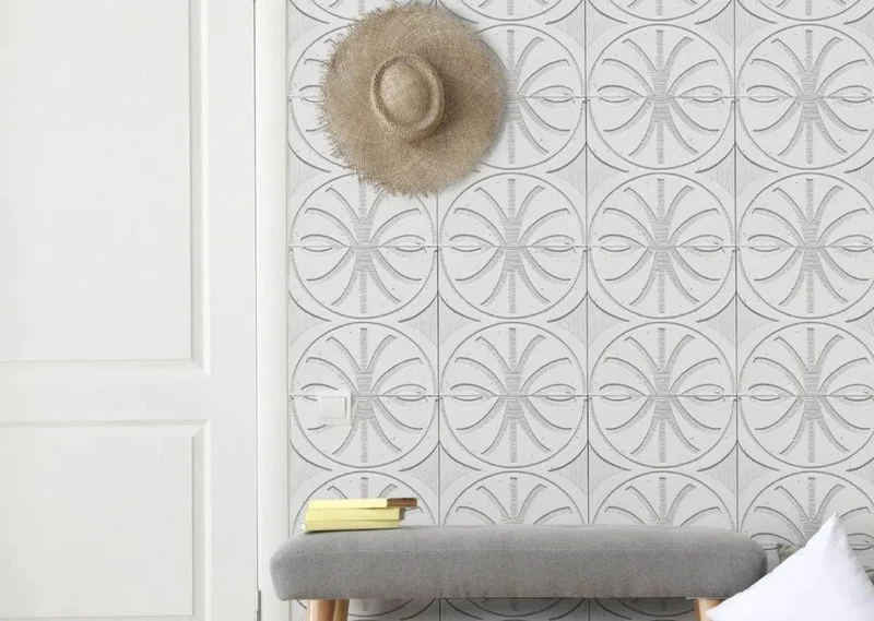 Concrete 3D Tile CARINA Light Grey - Box of 6