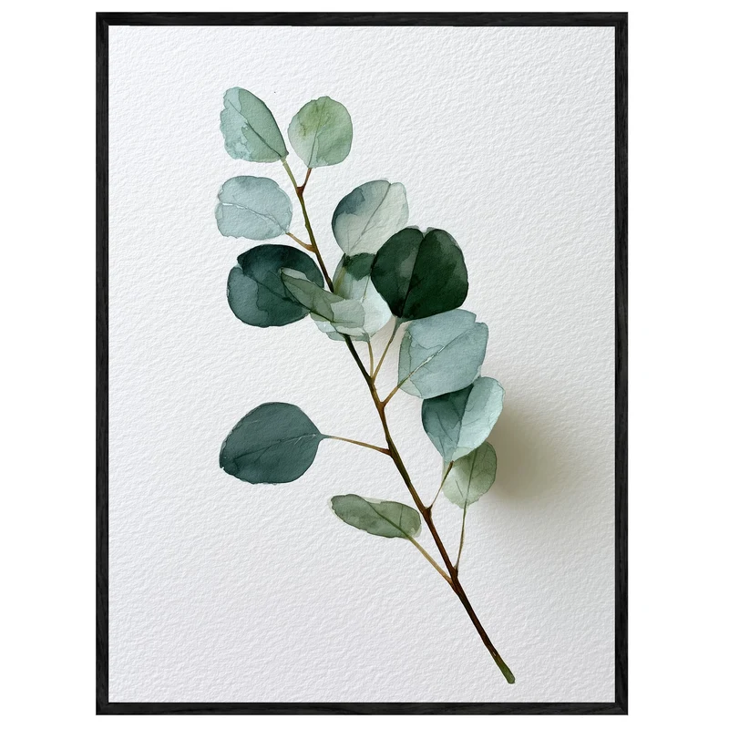 Eukalyptuszweig in Aquarell Leinwand
