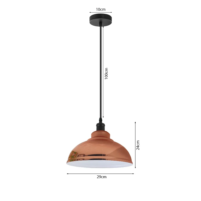 Roségold Pendelleuchte Ø 29cm – Moderne Hängelampe~2958