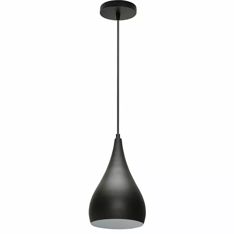 Moderne Pendelleuchte schwarz Metall Hängelampe ~3052