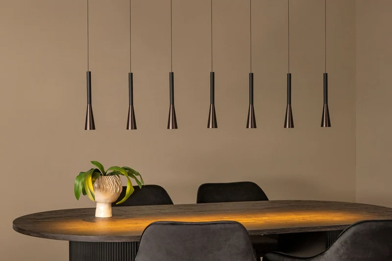 LED-Pendelleuchte Joakim 7-flammig dimmbar CCT höhenverstellbar