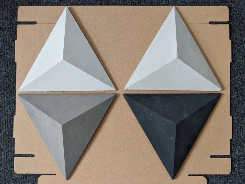 PYRAMIDE 3D concrete tile - sample
