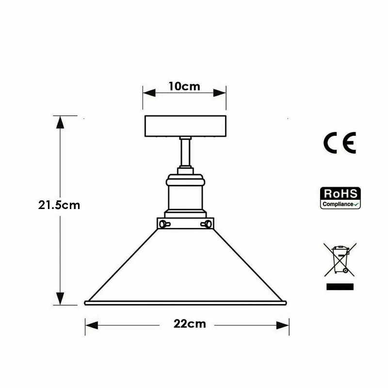 Deckenleuchten für den flur | Deckenlampen |Ø 22cm|E27 ~2975