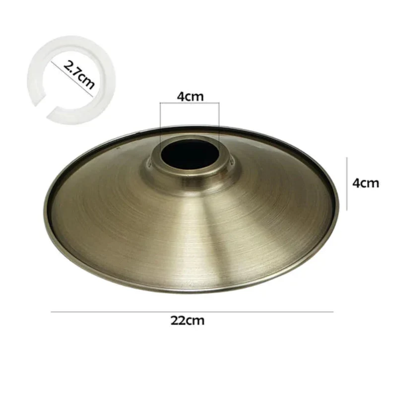 Vintage Lampenschirm für Pendelleuchten Metall 22cm~1226