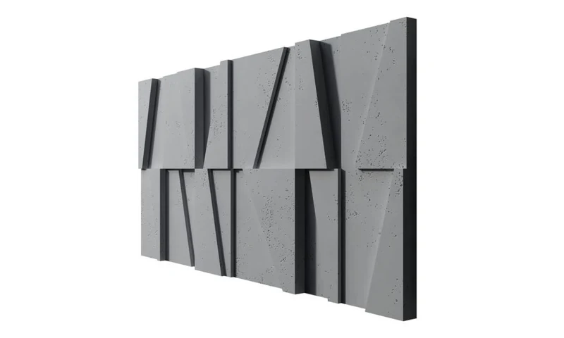 3D Concrete Wall Panels MULTI BOOKCASE
