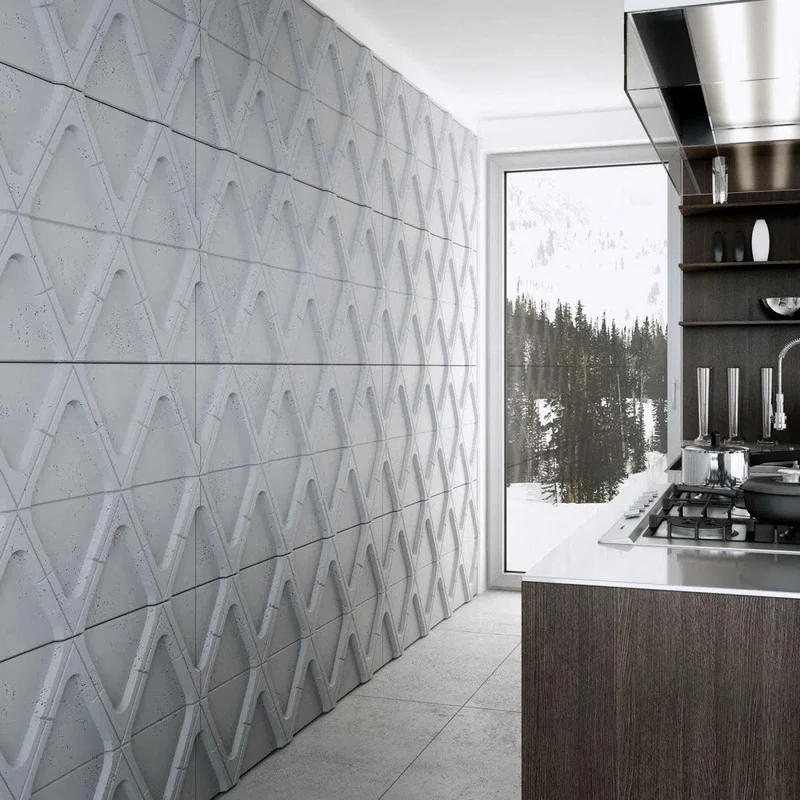 3D Concrete Wall Panels DIAMONDS