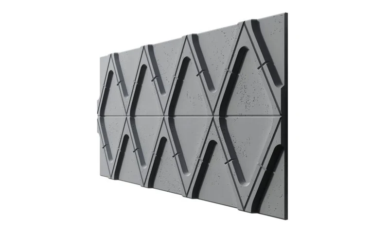 3D Concrete Wall Panels DIAMONDS