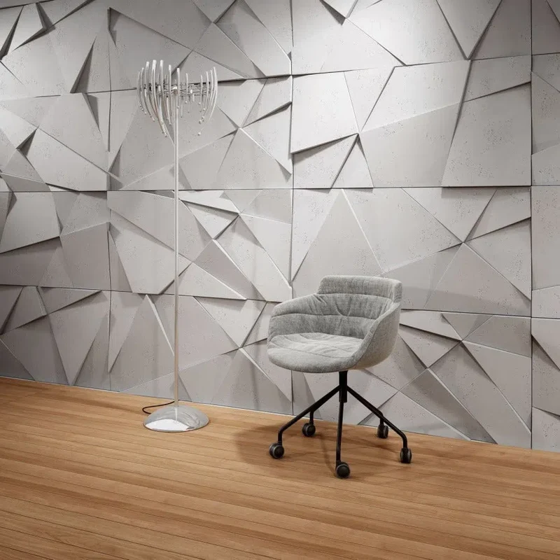 3D Concrete Wall Panels CRYSTAL