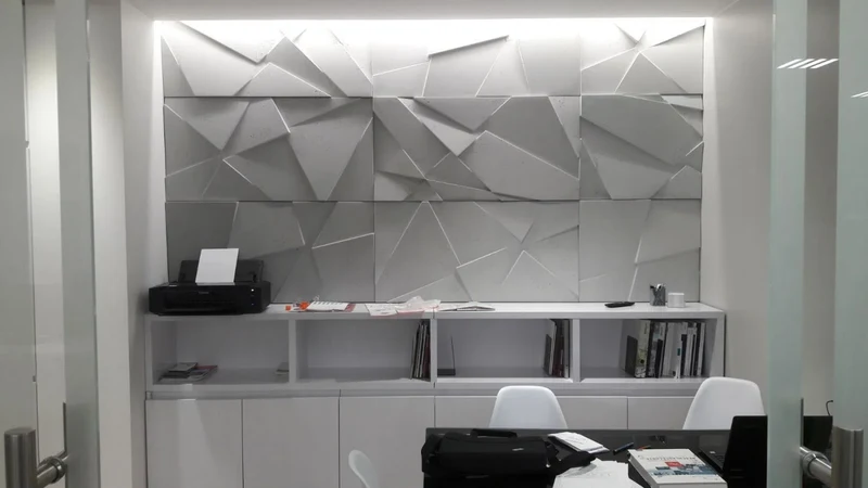 3D Concrete Wall Panels CRYSTAL