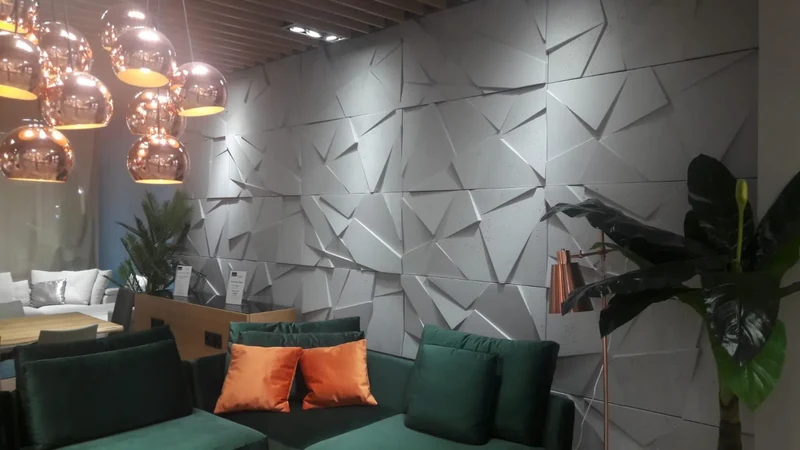 3D Concrete Wall Panels CRYSTAL