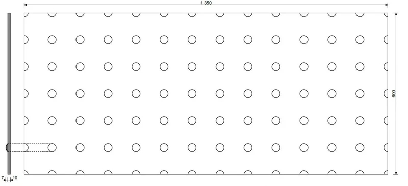 3D Concrete Wall Panels STEEL DOTS