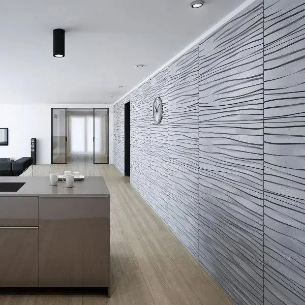 3D Concrete Wall Panels WAVES