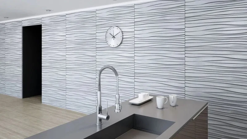 3D Concrete Wall Panels WAVES