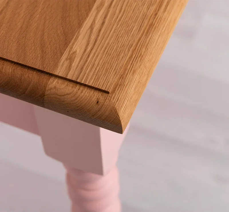Konsolentisch aus Massivholz | Vintage Schreibtisch mit 2 Schubladen