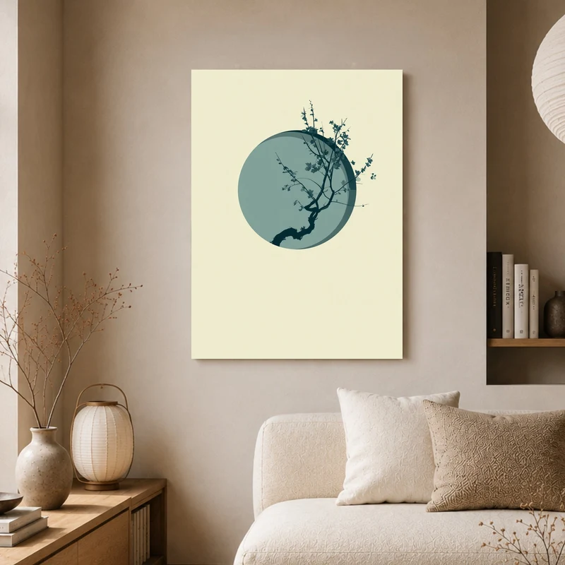 Kirschblüte im Mondlicht Poster
