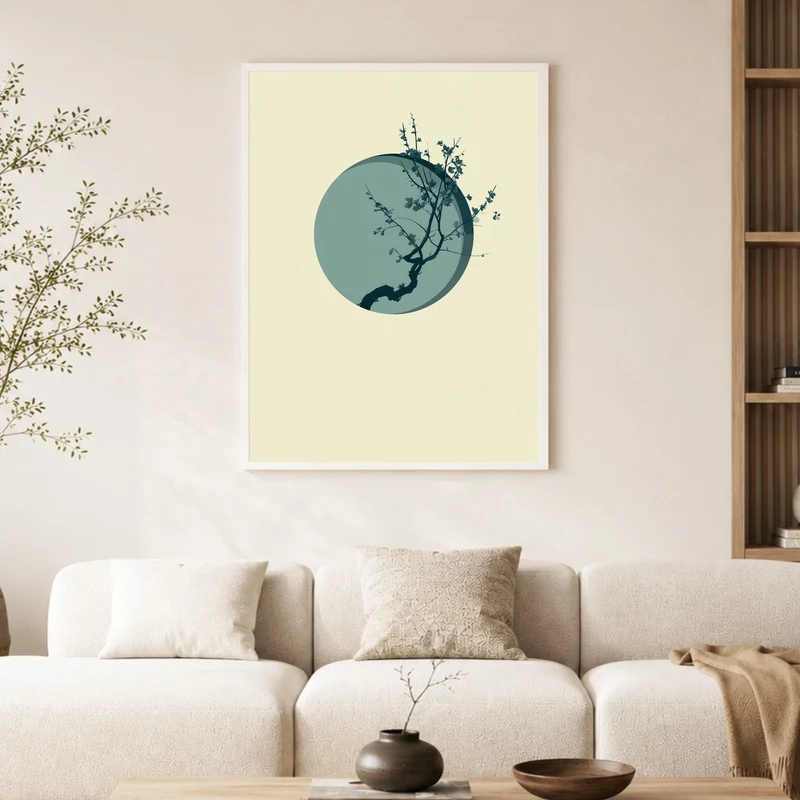 Kirschblüte im Mondlicht Poster
