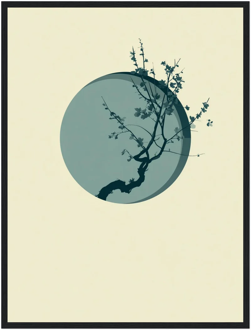 Kirschblüte im Mondlicht Poster