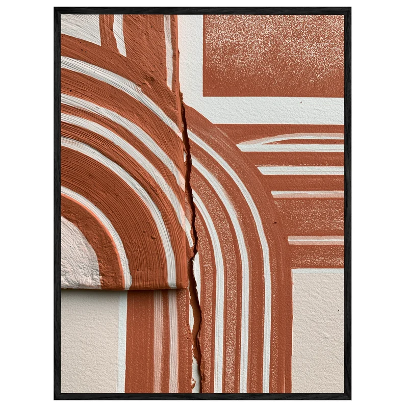 Terrakotta Bogen Dualität Leinwand
