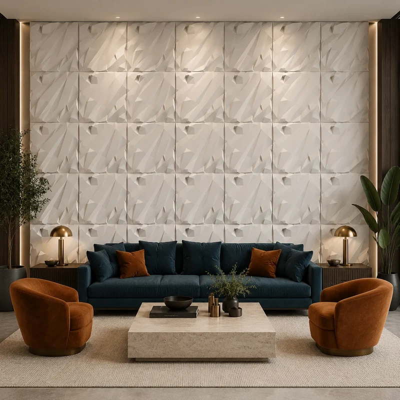 CRUSHED ROCK 3D Gypsum Wall Panels