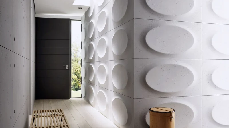 3D Concrete Wall Panels OVAL