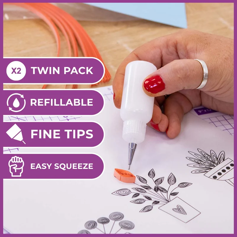 Crafter's Companion - Fine Tip Glue Applicator (2 piece)