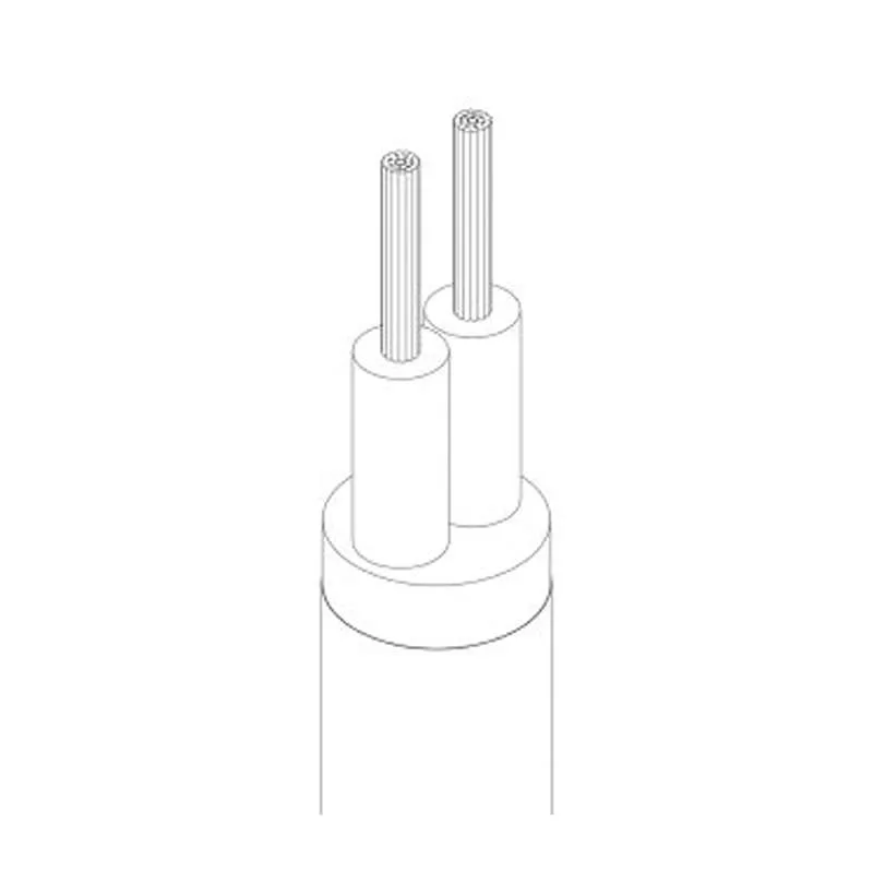 Funktional: 1 m Textilgewebekabel (2-adrig, 0,75 mm²) für Lampen ~2760
