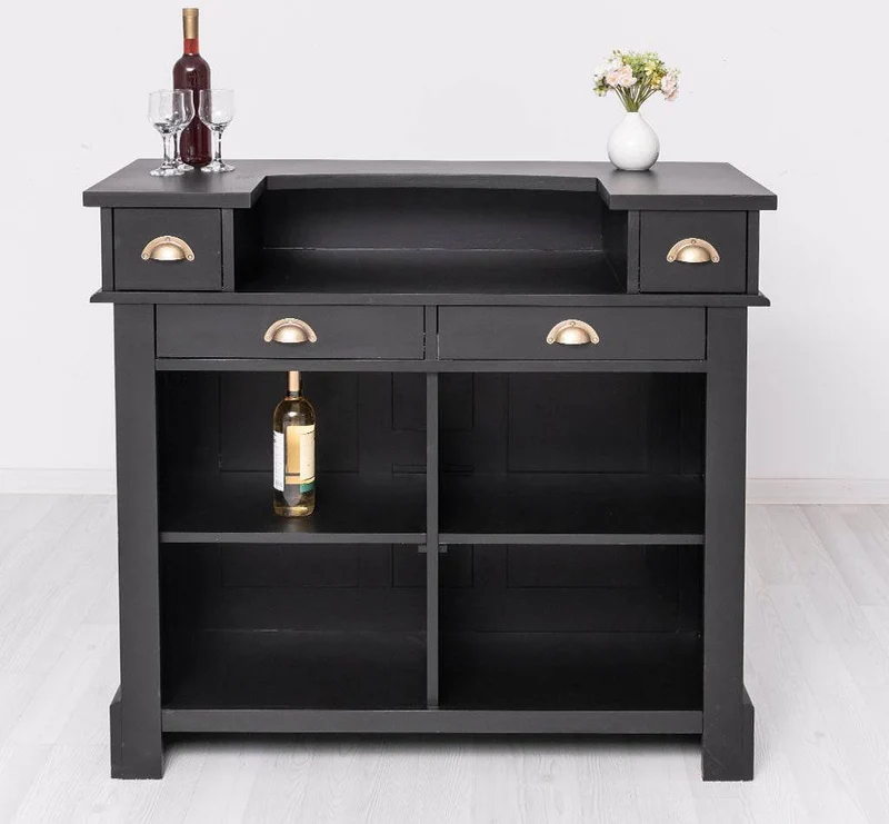 Bartresen | Empfangstheke aus Massivholz im Landhausstil