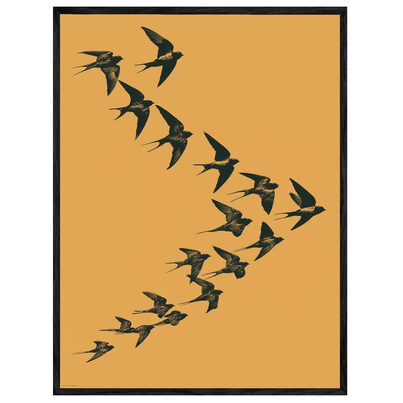 Schwalben im Flug Leinwand