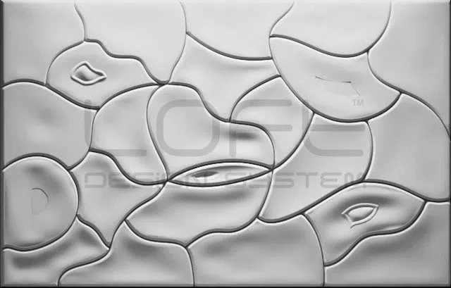 3D Gypsum Wall Panels Mural Set - MOUGINS