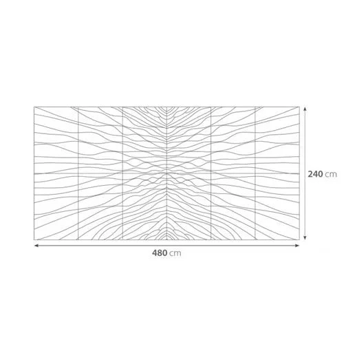 3D Gypsum Wall Panels Mural Set - ILLUSION