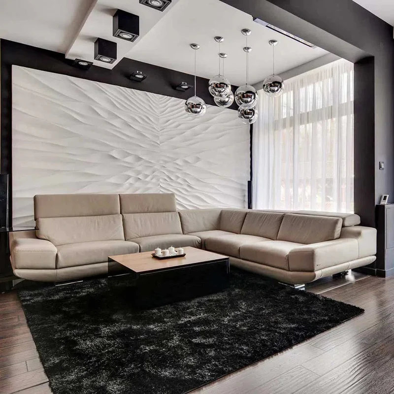 3D Gypsum Wall Panels Mural Set - ILLUSION