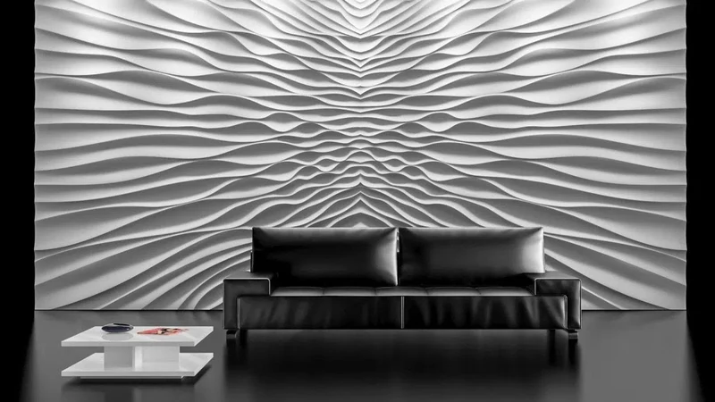 3D Gypsum Wall Panels Mural Set - ILLUSION