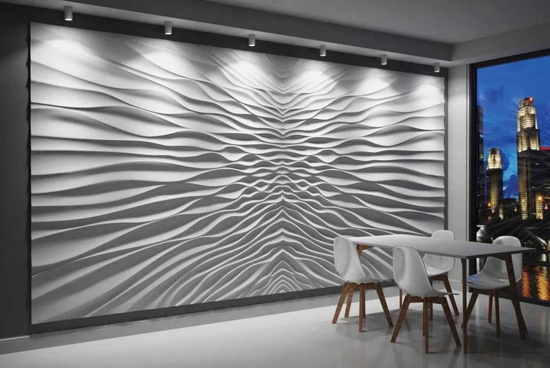 3D Gypsum Wall Panels Mural Set - ILLUSION