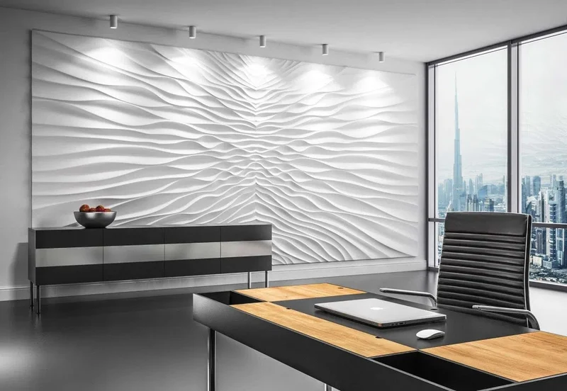 3D Gypsum Wall Panels Mural Set - ILLUSION